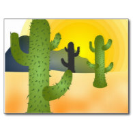 Desert Cactus Post Cards