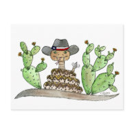 Texas Rattlesnake Post Card
